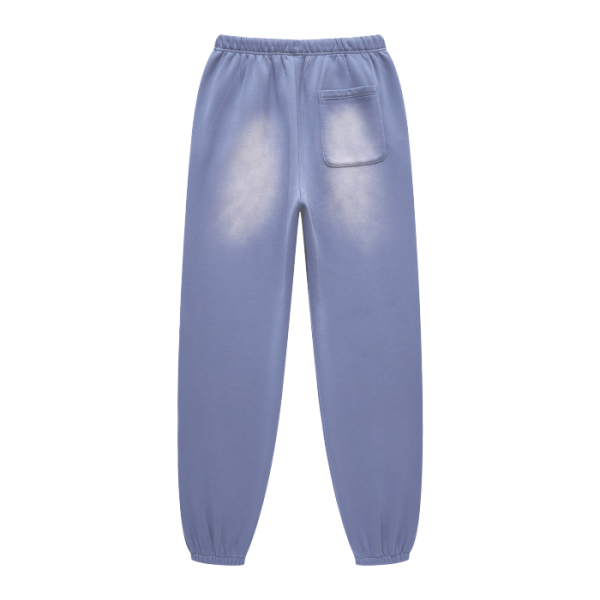 Auracle Washed Dyed Fleece Baggy Joggers (Denim Blue) - Image 2