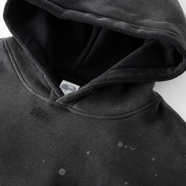 Engineered by Swaganese Vintage Wash Frayed Hoodie - Image 3