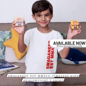 Swaganese Est MMXVII Timeless Kids Heavyweight T-Shirt