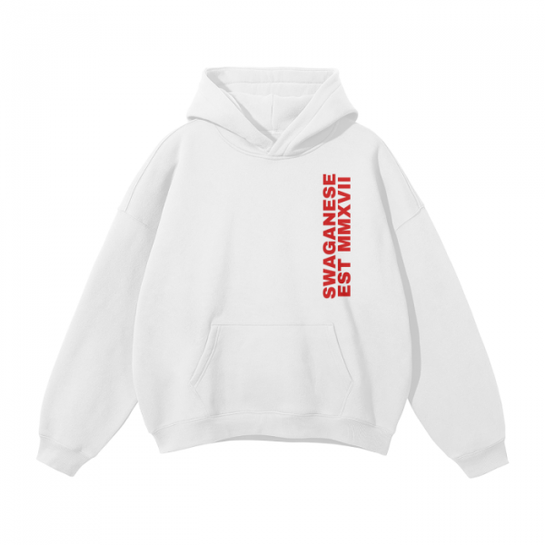 Swaganese Est MMXVII Oversize Stringless Hoodie - Image 2