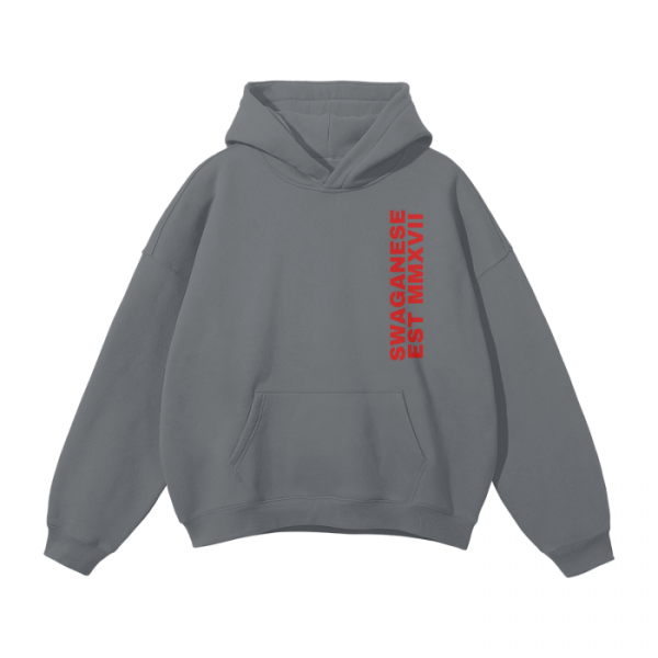Swaganese Est MMXVII Oversize Stringless Hoodie - Image 4