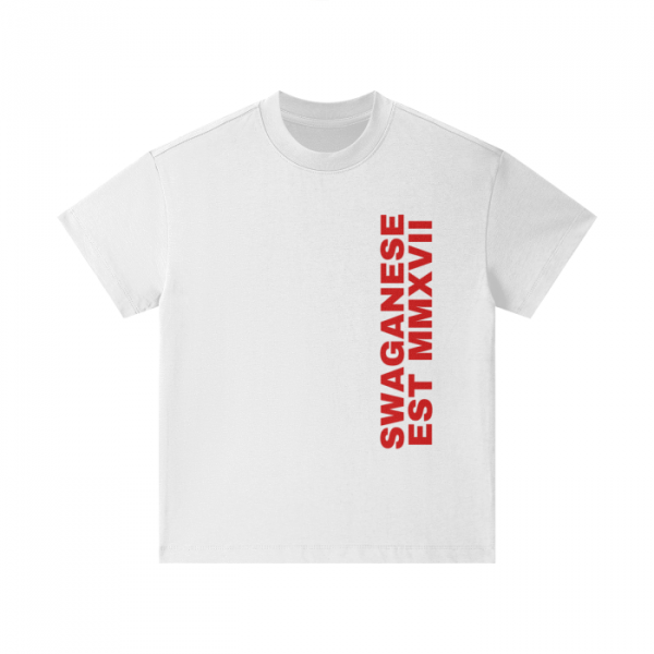 Swaganese Est MMXVII Timeless Kids Heavyweight T-Shirt - Image 3