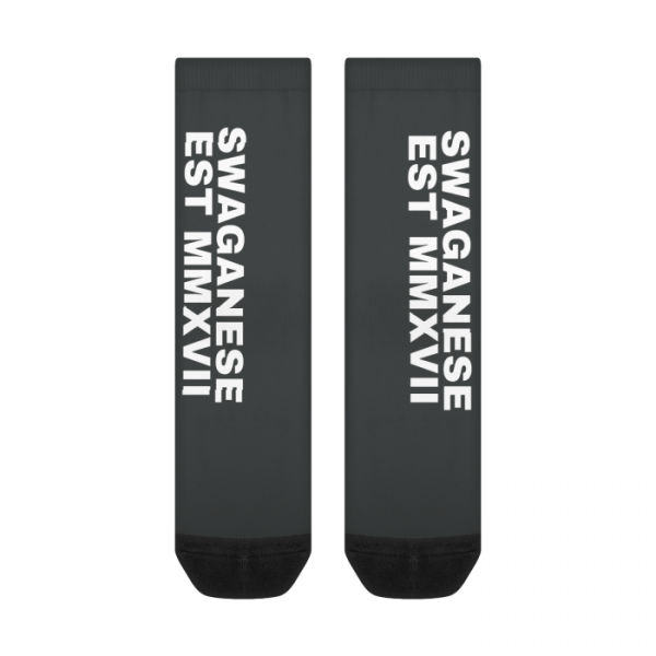 Swaganese Est MMXVII Hi Top Socks - Image 2