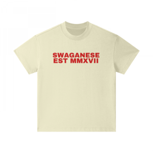 Swaganese Est MMXVII Kids Heavyweight 305G Earth Tone Cotton T-Shirt