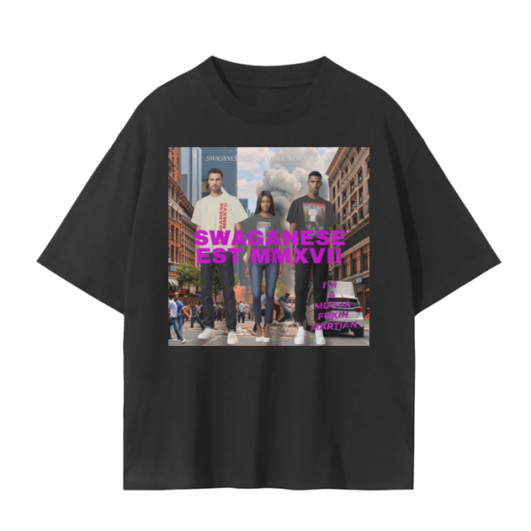 Giants "I'm A Martian" Drop Shoulder T Shirt - Image 7