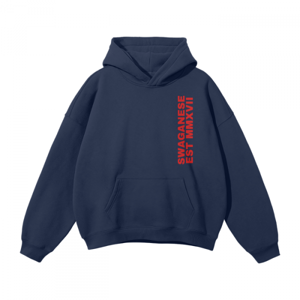 Swaganese Est MMXVII Oversize Stringless Hoodie - Image 6