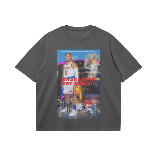 Giants "Jalen Brunson" Special Edition Boxy Tee - Image 5