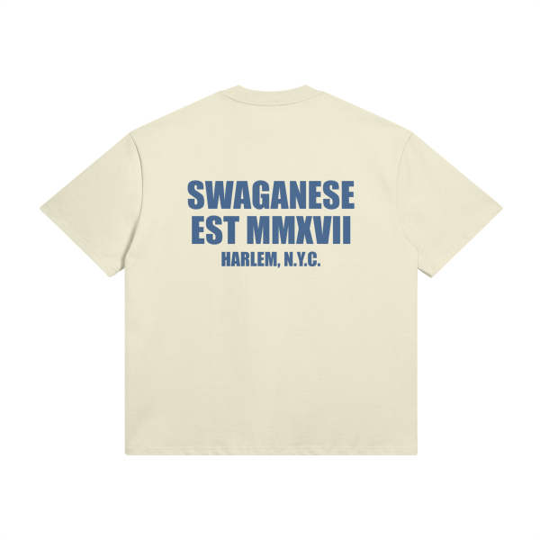 Swaganese Est MMXVII Harlem Nyc Oversized Short & T Shirt Set - Image 5