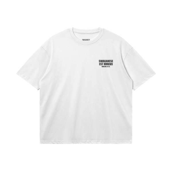 Harlem Nyc Swaganese Est MMXVII Boxy T-Shirt - Image 3