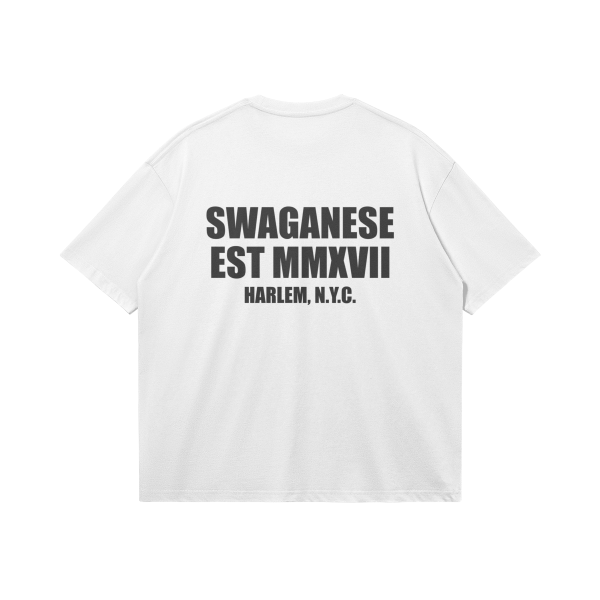 Harlem Nyc Swaganese Est MMXVII Boxy T-Shirt - Image 4
