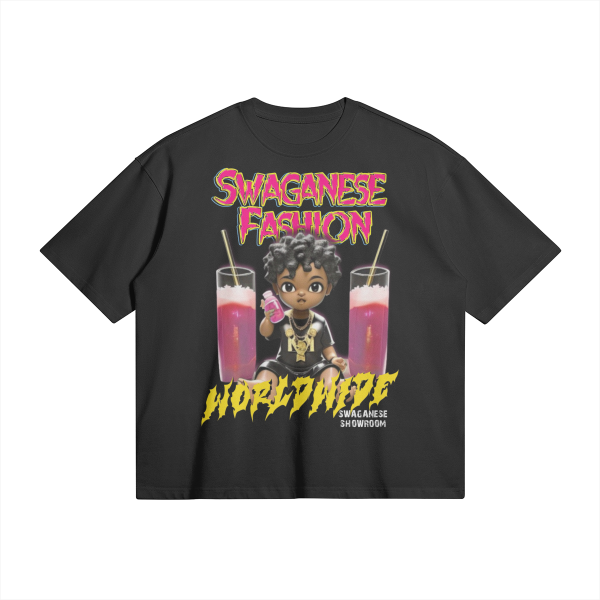 Swaganese Showroom Boxy T Shirt - Image 5