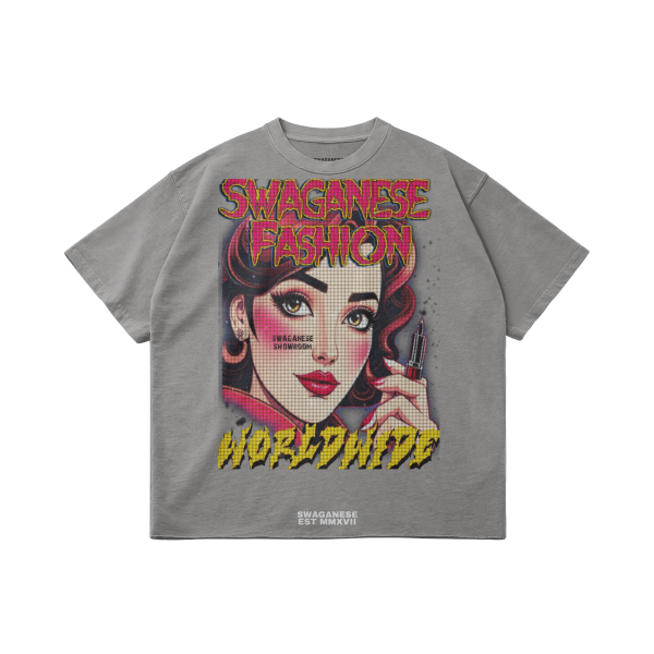Swaganese Fashion Worldwide Raw Hem Cropped Boxy Tee