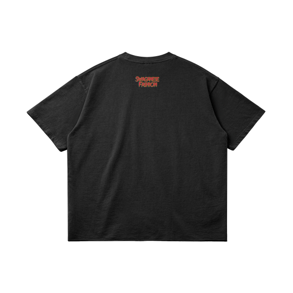 Swaganese Fashion Worldwide Raw Hem Cropped Boxy Tee - Image 10