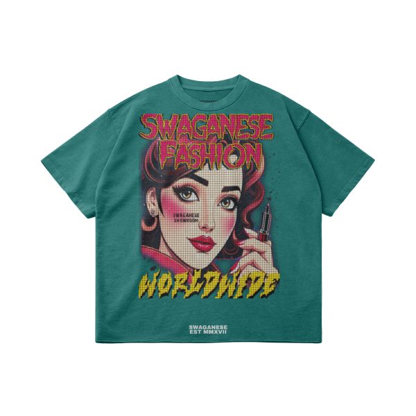 Swaganese Fashion Worldwide Raw Hem Cropped Boxy Tee - Image 11