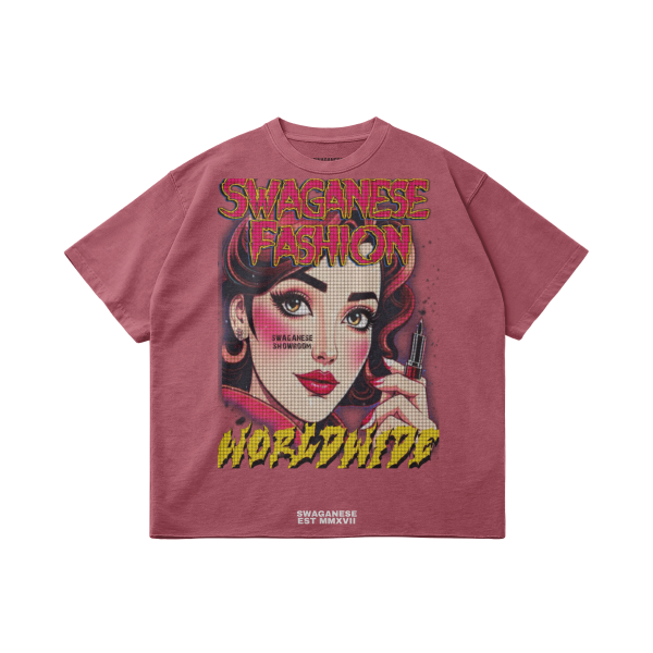 Swaganese Fashion Worldwide Raw Hem Cropped Boxy Tee - Image 7