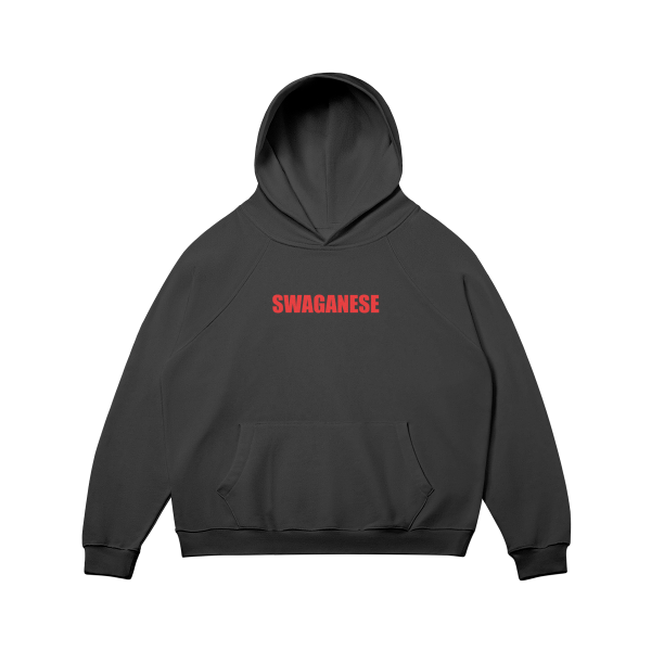 Swaganese Pullover Hoodie (Red Text)