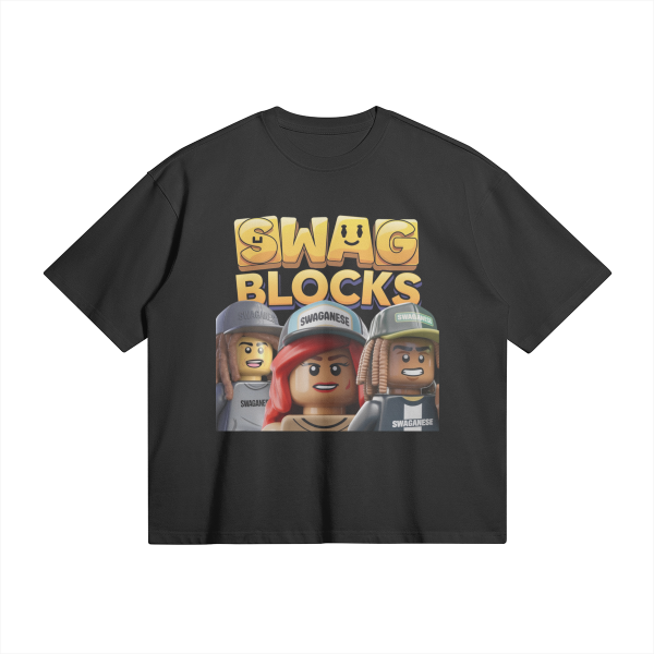 Swag Blocks Cartoon T Shirt - Image 2