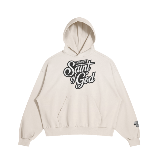 Saint Of God Distressed Hoodie - Image 2